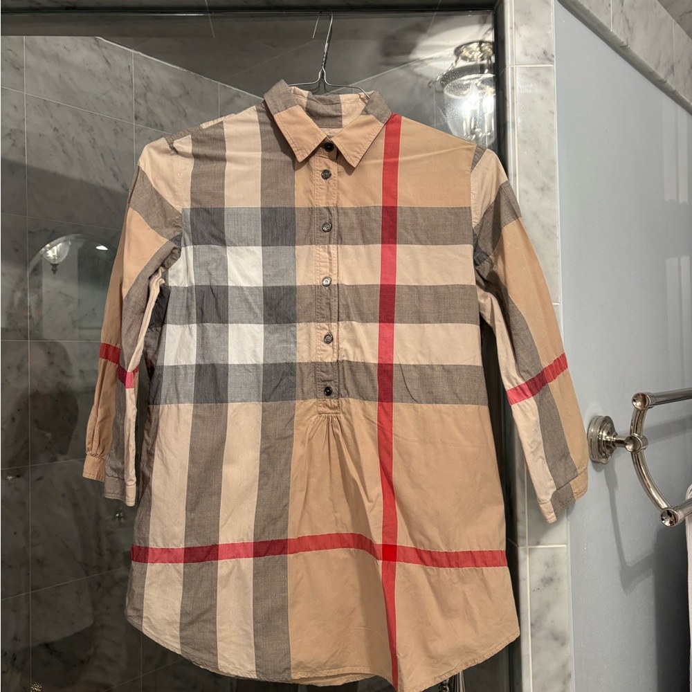 Burberry Brit Beige and Gray blouse